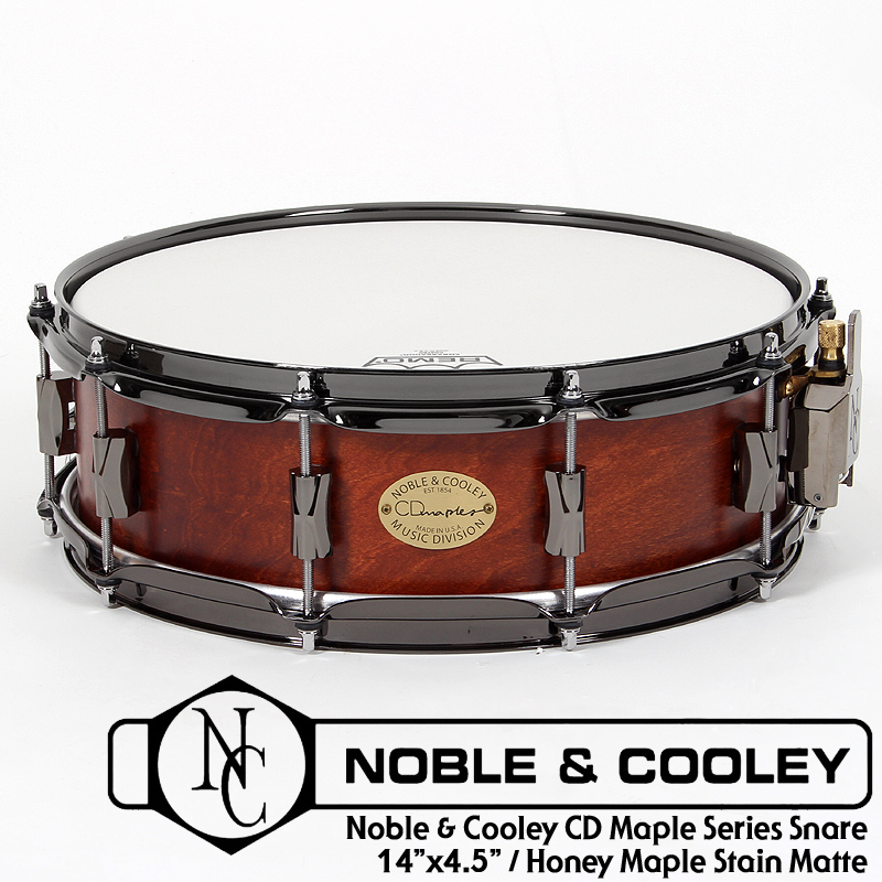 [★드럼채널★] Noble & Cooley CD Maple Snare 14x4.5 /Honey Maple Stain Matte/FGCDS1445MMFB